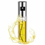 Newaner Spruzzino per Olio, 100 ML Spray Olio con Scala, Spruzzatore Olio Bottiglia di Olio o aceto Riutilizzabile Trasparente, Adatto per Cucinare, Grigliare, cuocere al Forno, Pasta, insalate