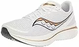 Saucony Men's Endorphin Speed 3 Sneaker, White/Gold, 8.5