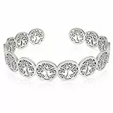 SAGA GIOIELLI® BRACCIALE DONNA ALBERO DELLA VITA ACCIAIO (ARGENTATO)