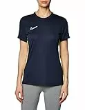 NIKE W NK DF ACD23 Top SS T-Shirt, Obsidian/Volt/White, L Donna