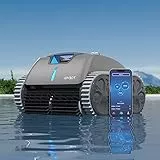 WYBOT Robot Piscina Fuori Terra per 180 Minuti, aspiratore Piscina Fuori Terra per Piscine Fino a 120 m², aspirapolvere per Piscina con Batteria (15000 mAh), 3 Motori di azionamento, App
