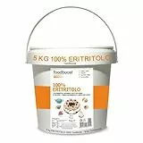 Eritritolo 5Kg foodboost -sostituto dello zucchero- 0kcal - 100% Puro- stesso potere dolcificante, adatto per diabetici e diete ipocaloriche o bilanciate- Maxi Confezione