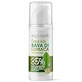 Crema Viso a Base di Bava di Lumaca Idratante e Antirughe, Crema Viso per Uomo e Donna con Acido Ialuronico, Vitamina C e Burro di Karité - BELL'ITALIABIO