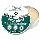 Crema Polpastrelli Cane Naturale Dulàc Made in Italy con Vitamina E, Burro di Karité, Cera d'Api - Crema Zampe Cane Idratante, Ripara e Protegge i Cuscinetti da Neve, Terreno e Agenti Esterni
