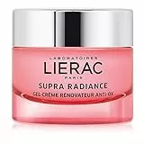 Lierac Supra Radiance Gel Crema Viso Antirughe Illuminante con Acido Ialuronico, Pelle da Normale a Mista, Formato da 50 ml