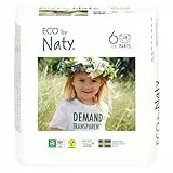 Eco by Naty Pannolini a Mutandina - Pannolini mutandina ipoallergenici e privi di sostanze chimiche, altamente assorbenti ed ecologici per bambini e bambine (Taglia 6, 18 unità)