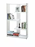 Cribel Pocket Libreria, Legno Multistrato Temperato, Laccato Bianco/Vetro, 91.5x30x149 cm