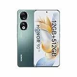 HONOR 90 Smartphone 5G, fotocamera tripla da 200 MP, display AMOLED curvo da 6,7'' a 120 Hz, 12 GB+512 GB, batteria da 5,000 mAh, doppia SIM, Android 13, Emerald Green
