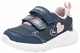 Geox B Sprintye Girl C, Scarpe da Ginnastica Bimba 0-24, Navy Old Rose, 24 EU