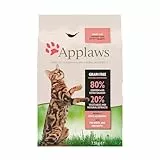 Applaws Alimento secco completo per gatti, pollo con salmone extra, per gatti adulti - sacco richiudibile da 7.5 kg