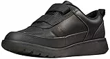 Clarks Scape Flare K, Scarpe da Ginnastica Basse, Bambini e ragazzi, Nero Black Leather Black Leather, 34 EU