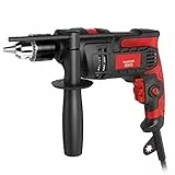 Trapano A Percussione 850W 3000 RPM Elettrico con Impugnatura Girevole a 360° per Forare Acciaio Muratura Calcestruzzo Legno