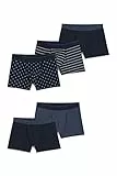 C&A Uomo Boxer Aderenti Confezione Multipla|Confezione da 5 Blu Scuro 3XL