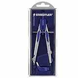 STAEDTLER compasso professionale leggero e regolabile, dotato di adattatore universale e mine di ricambio, ideale per il disegno tecnico, 553 01