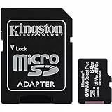 Kingston Canvas Select Plus SDCS2/64GB Scheda microSD Classe 10 con Adattatore SD Incluso, 64 GB