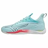 Mizuno Miraggio d'onda 4, Scarpe da Pallamano Donna, Clearw Ossidiana Cayenne, 36.5 EU