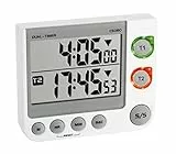 TFA 38.2025 - Timer elettronico doppio (bianco con batterie)