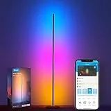 Govee Lampade da Terra LED Moderna RGBIC Funziona con Alexa, APP, 16 Milioni di Colori Musica Sincronizzazione a Luce Calda per Soggiorno, Camera da Letto, H6076