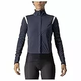 castelli Alpha Ros 2 W Jacket, Giacca Donna, Dark Steel Blue/Soft Pink-Soft Pink, S