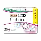 Lines Cotone Assorbenti Salvaslip Ripiegati x22+2