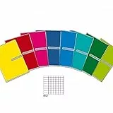 Blasetti 10 Quadernoni Formato A4 80 Gr Rigatura 0q 5 Mm Con Margine Quadretti Monocolore Assortiti