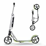 HUDORA Monopattino BigWheel 205 - Monopattino in alluminio resistente - Monopattino pieghevole regolabile in altezza con cavalletto - Monopattino sportivo per bambini e adulti fino a 100 kg