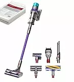 Dyson Gen5detect Aspirapolvere senza fili Nichel/Viola, nuovo aspetto – Aspirapolvere a batteria, filtro HEPA, senza fili, senza sacchetto, con salviette JUNG