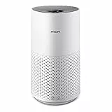 Philips Domestic Appliances Purificatore d'aria serie 1000-Pulisce ambienti fino a 78m²-Rimuove il 99,97% di polline, allergie, polvere e fumo-Ultra silenzioso e basso consumo energetico-AC1711/10