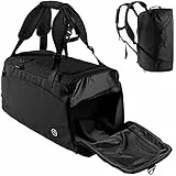 Borsa sportiva uomo/donna + funzione posteriore, scomparto scarpe, borsa da bagno, 40 l, borsa da fitness, da viaggio, palestra, calcio, basket, tennis, yoga, palestra, allenamento, borsa da bambino