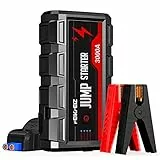 FEIKFEIZ Avviatore Batteria Auto, 3000A 24800mAh Avviatore Emergenza per Auto(Adatto a Tutti i Veicoli a Benzina o 9,0L Diesel) 12V,Avviatore di Emergenza, Jump Starter, con Torcia LED.