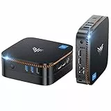 NiPoGi Mini PC, 16GB DDR4+1TB M.2 NVMe SSD, Mini Computer AK1Plus 12th Intel Alder Lake-Ν95 (fino a 3.4GHz), Gigabit Ethernet, 4K UHD, Dual Wi-Fi, BT 4.2 Office Desktop PC