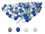 100 palline da 6 cm, mix blu (testato TÜV e certificato 2019), per il bagno di palline, palline per bambini, palline di plastica
