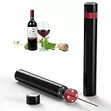 Quntis cavatappi professionale per vino, cavatappi ad aria compressa di alta qualità Cavatappi ad aria compressa, cavatappi in acciaio inox Regalo per feste e vacanze per uomini e donne - Rosso