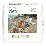 Eco by Naty Pannolini a Mutandina - Pannolini mutandina ipoallergenici e privi di sostanze chimiche, altamente assorbenti ed ecologici per bambini e bambine (Taglia 5, 80 unità)