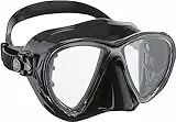 Cressi Big Eyes Evolution Silicone High Quality, Maschera Subacquea di Alta qualità Unisex – Adulto, Nero/Nero, Taglia Unica