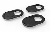 Privise - Webcam Cover, Copertura Webcam, Camera Cover Ultra Sottile per Smartphone, Tablet e Laptop, Copri Webcam per Privacy, Fatto in Germania - Nero, Confezione da 3 pz