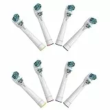Testine Di Ricambio Testine Spazzolino Per Braun Oralb Elettrico Spazzolini Elettric, Generiche Ricariche Spazzolini Dual Clean, 8 Pezzi