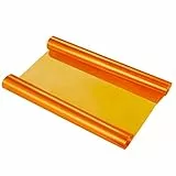 VORCOOL Pellicola adesiva trasparente per fari fanali di auto e moto per decorazione e protezione 30 x 120cm (Arancione)