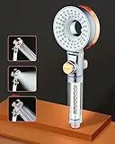 Soffione Doccia con Filtro, Anticalcare Soffione Doccia 3 Tipi di Getto, Alta Pressione Soffione Doccia, Doccino Pressurizzato, SPA Doccino, Risparmio Idrico