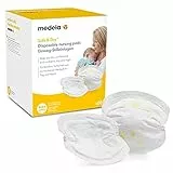 Medela Safe & Dry Coppette Assorbilatte Monouso Coppette per il Seno Ultra Assorbenti e Discrete, Confezione da 60 Coppette per Seno Confezionate Singolarmente