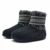 KuaiLu Pantofole Stivaletto Uomo Invernali Chiuse Babbucce Memory Foam Alte Pantofole Stivali Inter Casa Comode Calde Pelose Ciabatte Stivaletti Peluche Lana Cotta Slippers Antiscivolo Grigio 48