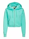Jack & Jones Jxabbie LS Reg Ogni Spazzola Zip Hood Noos Felpa, Aruba Blu/Stampa: Logo Jjxx Turchese, M Donna