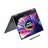 ASUS ZenBook Flip OLED UX363EA 13.3 Intel EVO Convertible Laptop (Intel i7-1165G7, 16GB RAM, 1TB SSD, tastiera retroilluminata, Windows 11) include pennino, USB-C a jack audio grigio pino