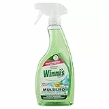 Winni's - Detergente Spray Multiuso Ipoallergenico, Azione Pulente su Vetri, Specchi e Superfici Lavabili, Senza Risciacquo, con Materie Prime di Origine Vegetale, 500 ml