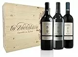 Lo Zoccolaio Cassetta Legno - Vino Rosso - Barbera D'Alba+Langhe Rosso+Langhe Nebbiolo 3 Bottiglie x 750ml