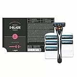 by Amazon Rasoio da uomo a 5 lame + 6 ricariche (Precedentemente marchio Solimo)