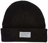 Levi's Seasonal Fuzzy Knit Beanie Berretto, Regular Black, Taglia Unica Uomo