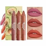 Mimore Rossetto 3 pezzi/set Sapore di frutta Opaco Rossetto Pastello Di lunga durata Impermeabile A prova di sbavature Fashion Full Portable Kit per il trucco dei rossetti (B)
