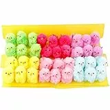 PETUFUN 12 / 36PCS Giocattolo Bello Giallo del Pulcino di Pasqua di Simulazione Mini per i Bambini per Regali per Bambini Caccia alle Uova Uovo di Pasqua Decorazione Cofano Fai da Te