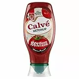 Calvé Ketchup, Formato 430 ml, Ketchup Classico, con 100% Pomodori di Origine Italiana, Senza Glutine, Senza Conservanti e Coloranti, Vegano, Bottiglia 100% Riciclabile